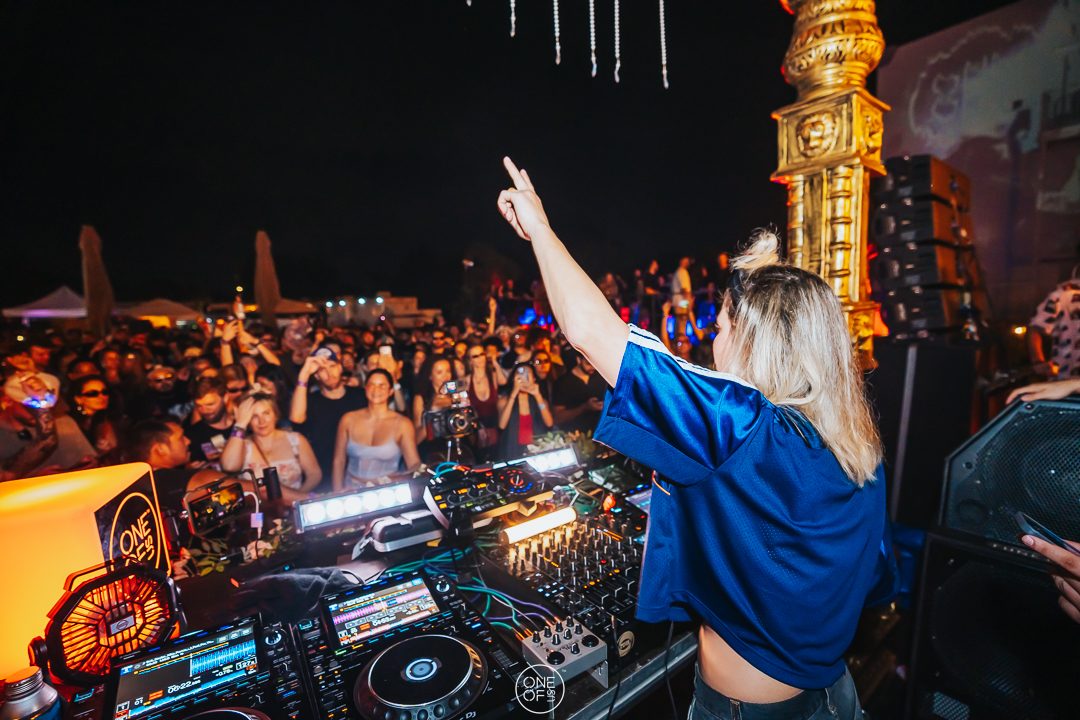 The Grounds, outdoor turf event space during a live DJ set